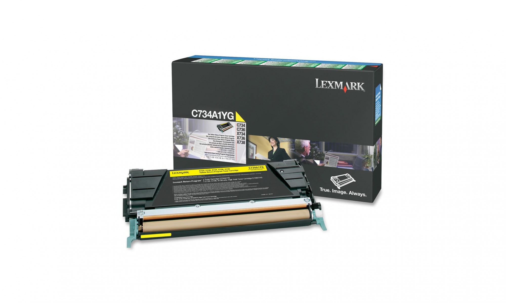 заправка картриджа lexmark c734a1yg
